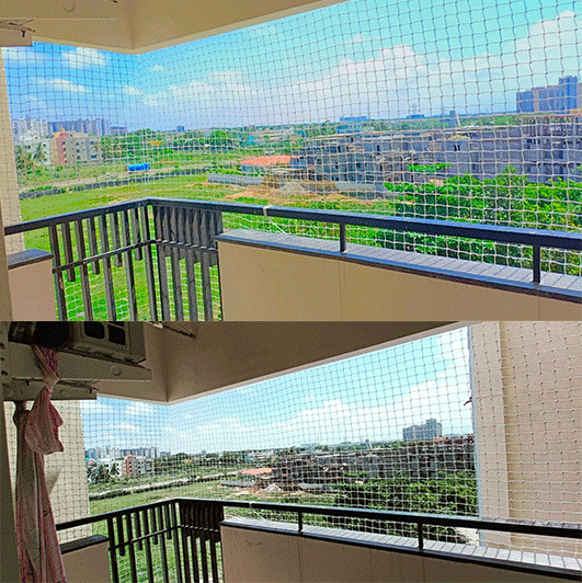 Balcony-Pigeon-nets-Installation-In-OMR