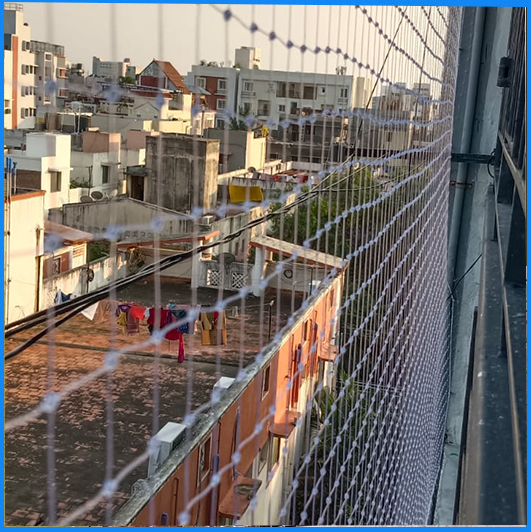 Balcony-Pigeon-nets-Installation-In-Tondiarpet