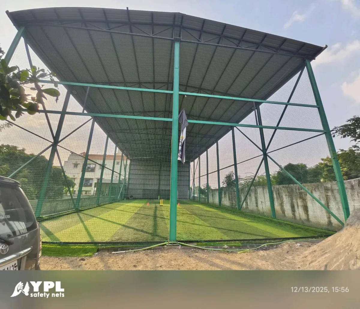 2.5mm cricket net on terrace