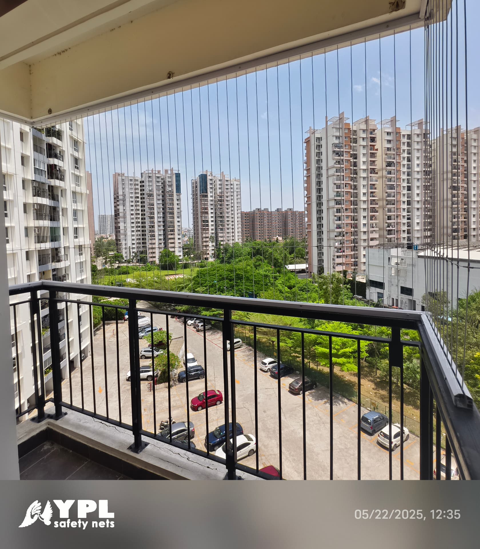 Invisible grills at Olympia Opaline, Navalur — identified YPL work photo