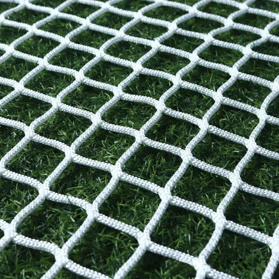 Close-up of strong braided nylon golf practice net