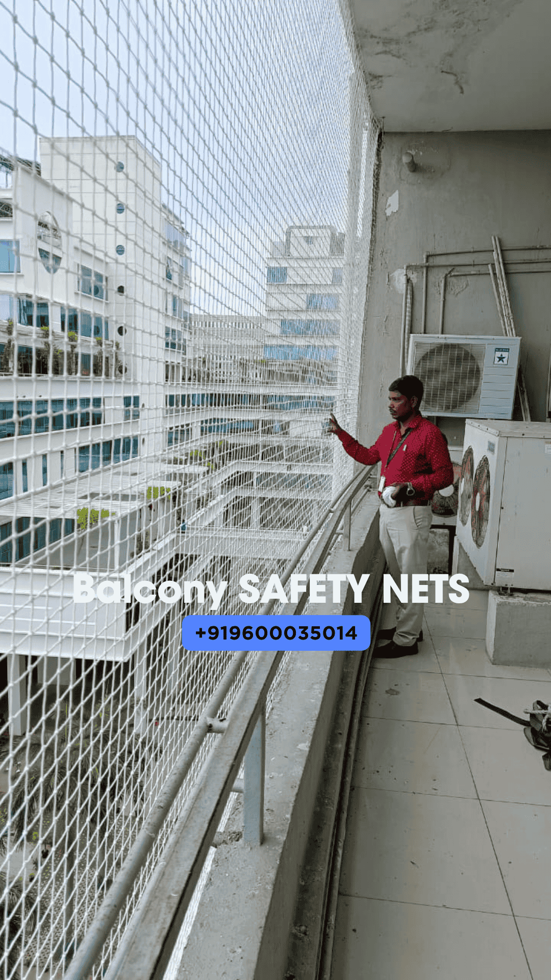 High Quality Balcony Safety Nets Near me YPL Safety Nets - Main Image