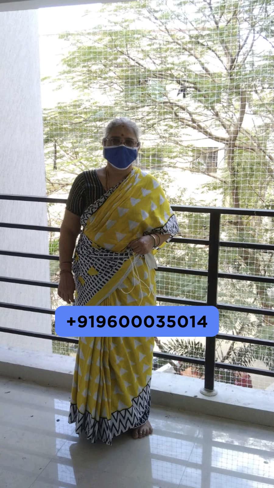 Balcony safety nets fitted in a Chennai apartment by YPL Safety Nets – project 22