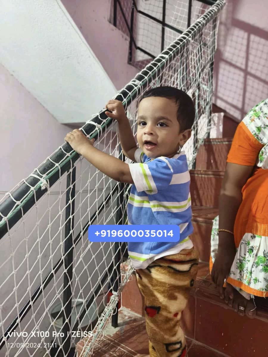 Invisible Grill Installation for Child Safety in Chennai installed by YPL Safety Nets – photo 2