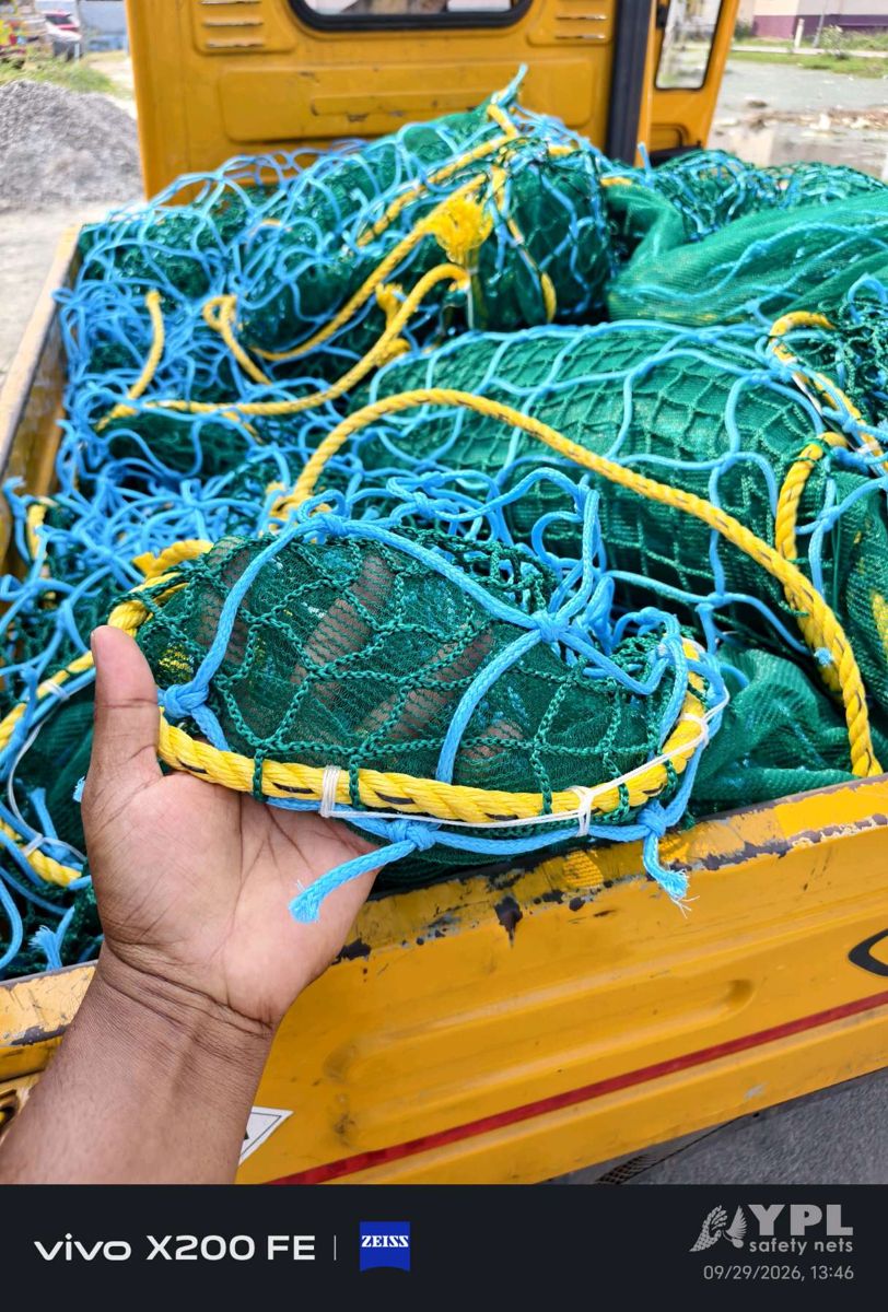 Fall protection nets fitted on a Chennai construction site by YPL Safety Nets – project 3