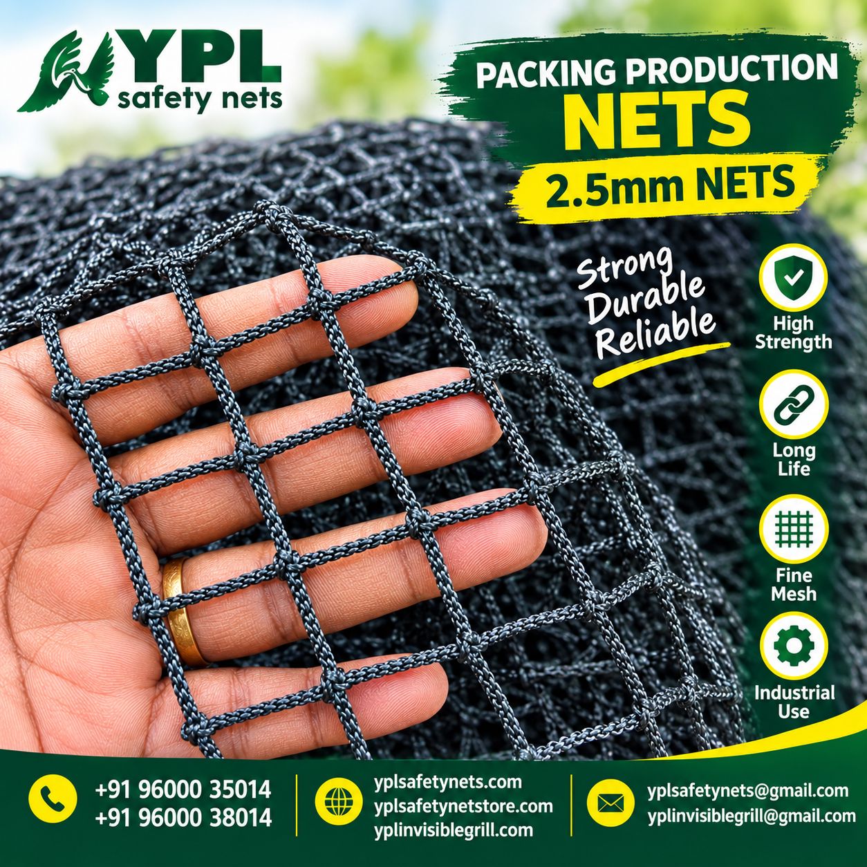 Packing Production Nets in Chennai - YPL Safety Nets