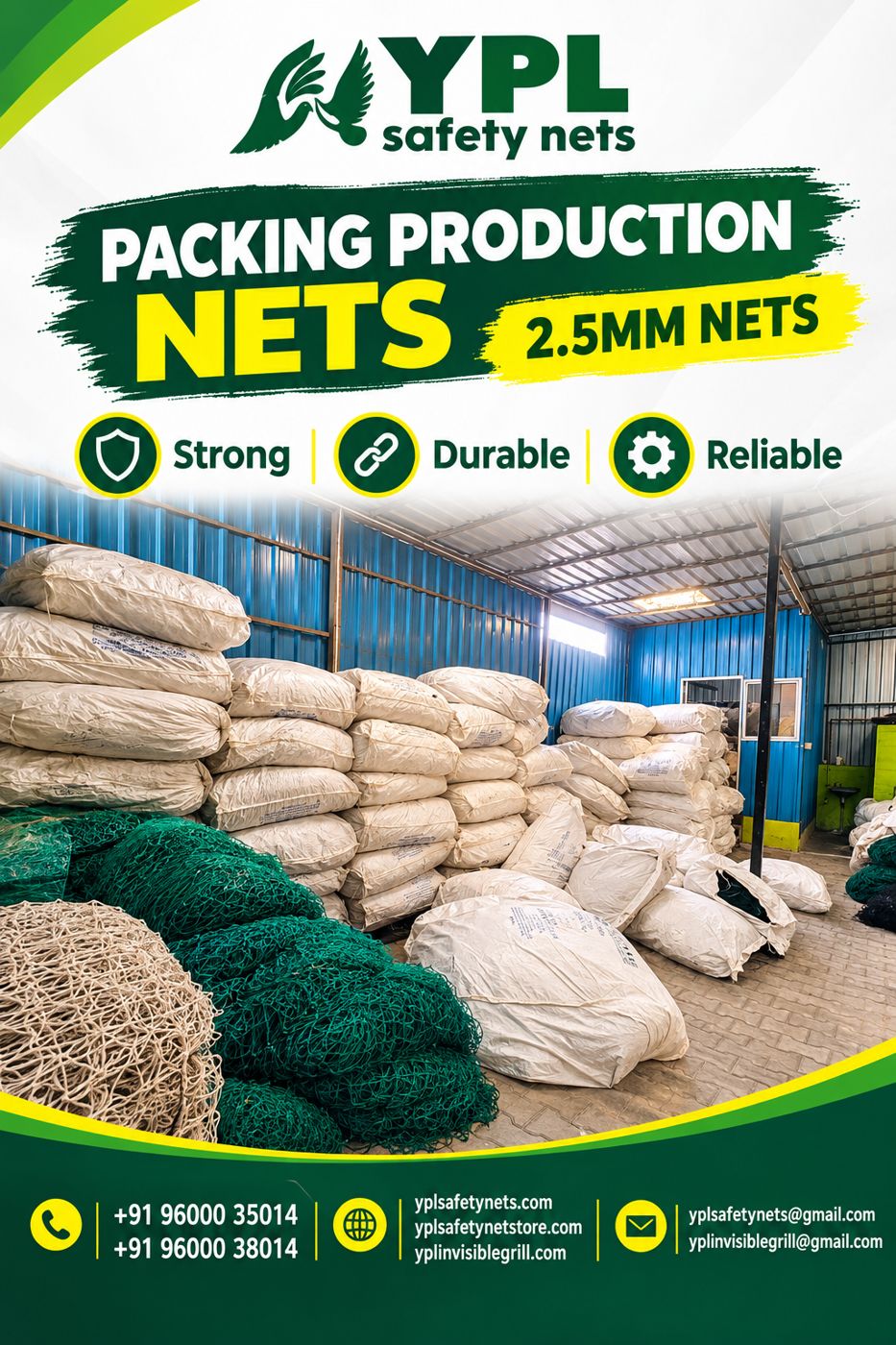 Packing Production Nets stock - YPL Safety Nets