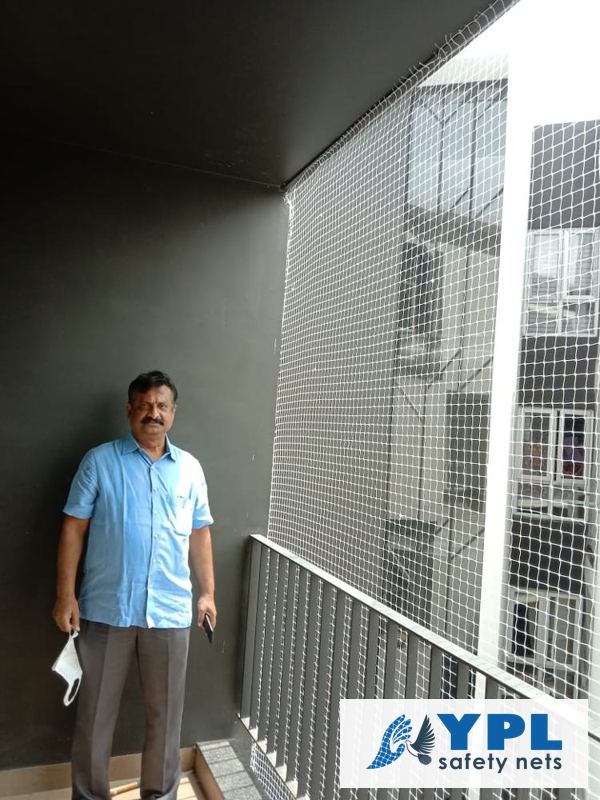 Pigeon nets installed in Chennai by YPL Safety Nets – recent work 1