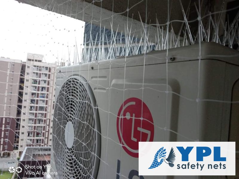 Pigeon nets installed in Chennai by YPL Safety Nets – recent work 4