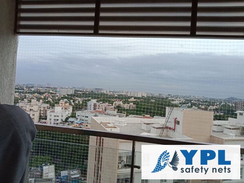 Pigeon nets installed in Chennai by YPL Safety Nets – recent work 5